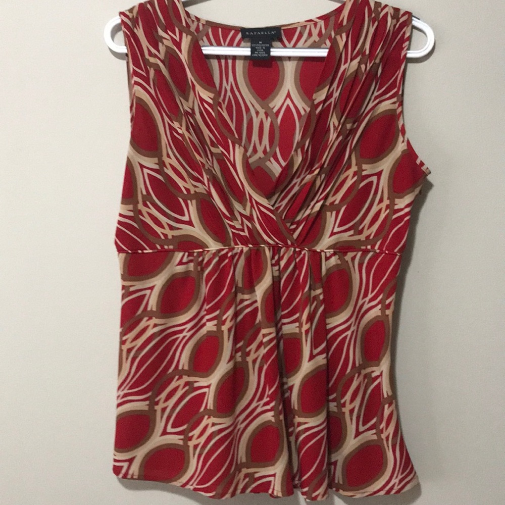 Rafaella geometric blouse